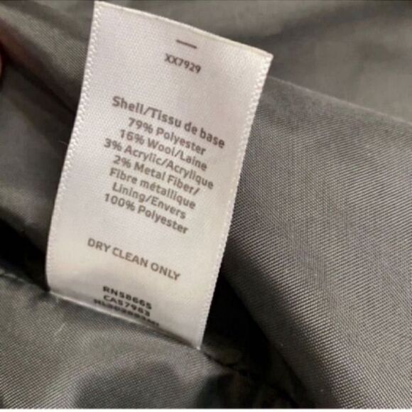 Chelsea28 Gray Crop Open Front Wool Blend Jacket (Size Large) - Picture 4 of 5